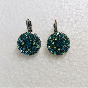 Mariana Earrings Turquoise/Green Jewels Lever Back
